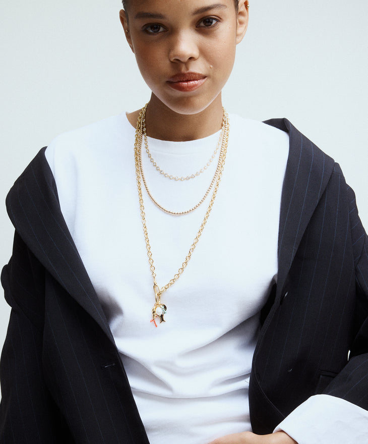Gold Baby Bead Necklace
