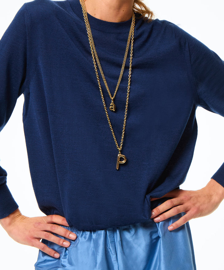 The Very Big Puffy Initial Necklace