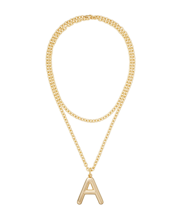 The Very Big Puffy Initial Necklace