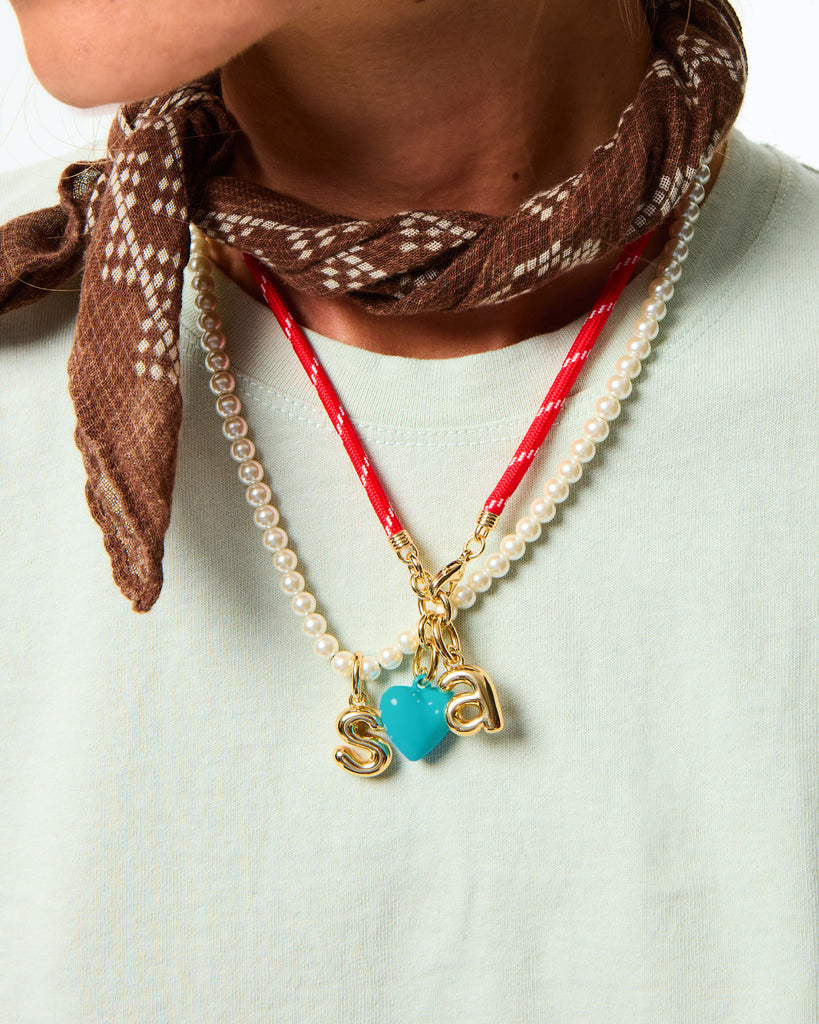 COREwithOUTER Necklace＆Charm セット The Happy Cord Charm Necklace Duo – Roxanne Assoulin