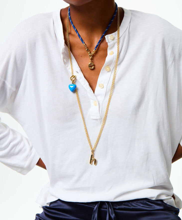 The Puffy Initial Necklace