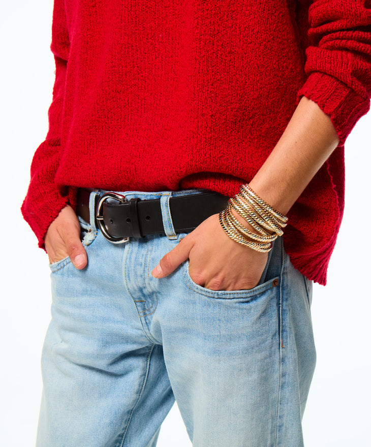 The Double Cobra Bracelet in Tricolor