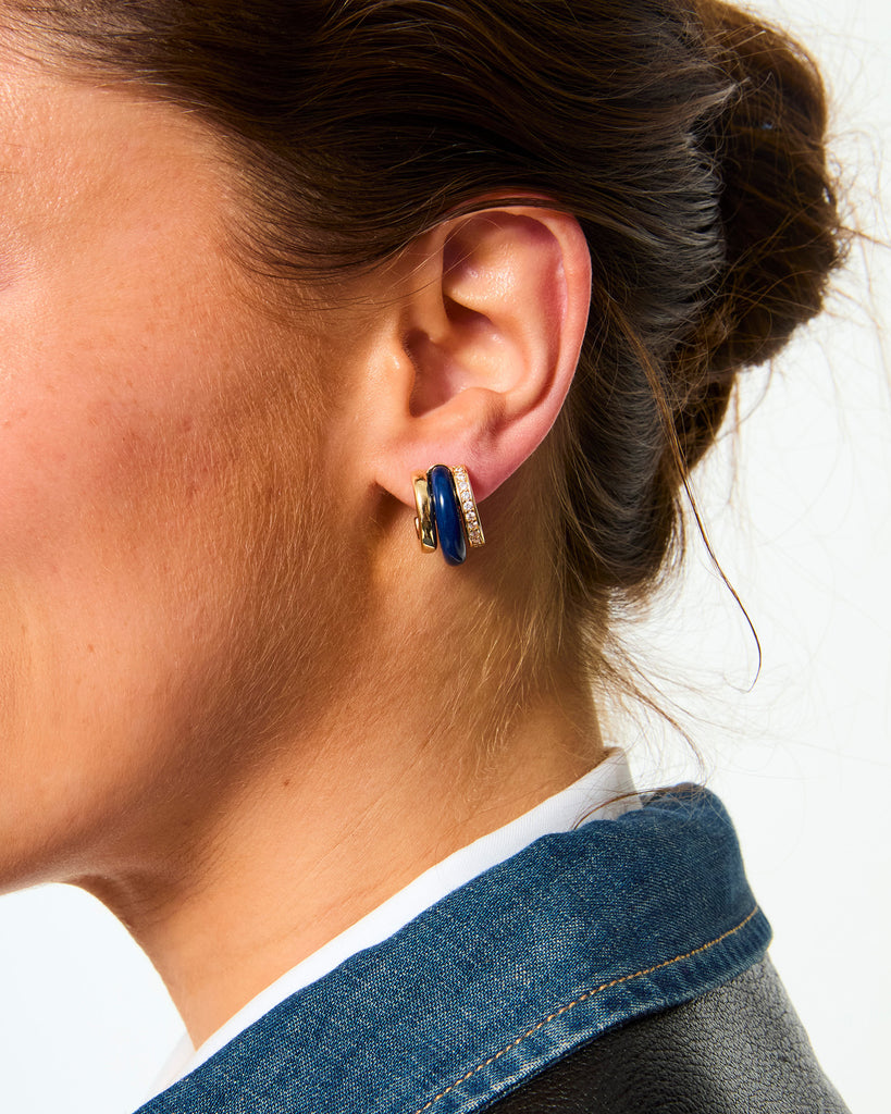 The Stone Huggie Earrings – Roxanne Assoulin