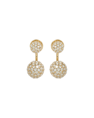 The Floating Pavé Ball Earrings