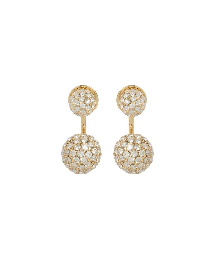 The Floating Pavé Ball Earrings