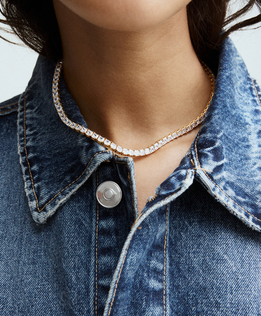 Gia Tennis Necklace – Roxanne Assoulin