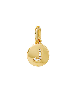The Pavé Initial Disc Charm