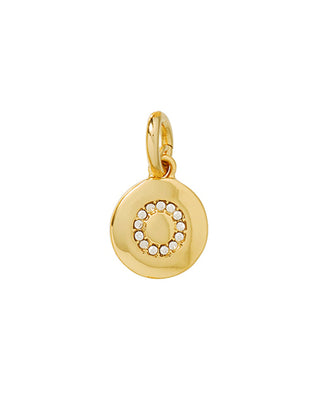 The Pavé Initial Disc Charm