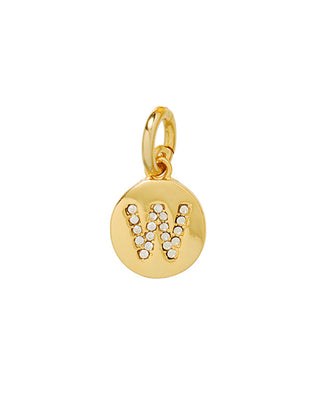 The Pavé Initial Disc Charm