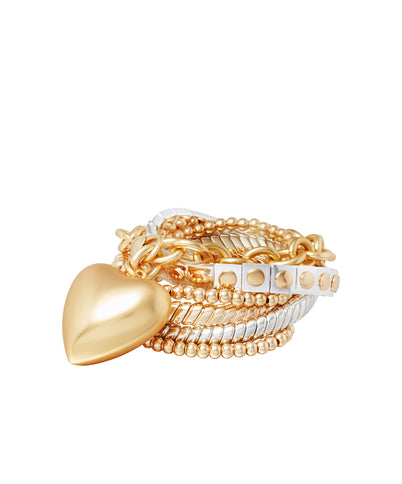 The Puffy Heart Bracelet Stack