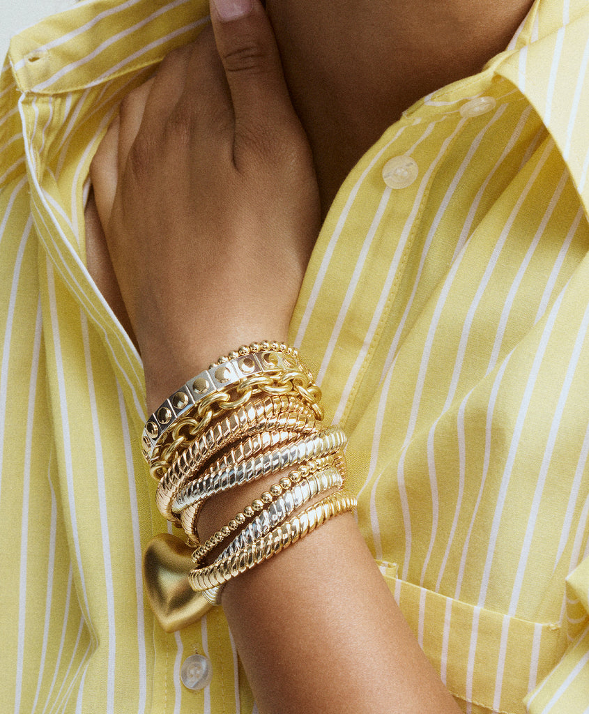 The Double Cobra Bracelet in Mixed Metals – Roxanne Assoulin