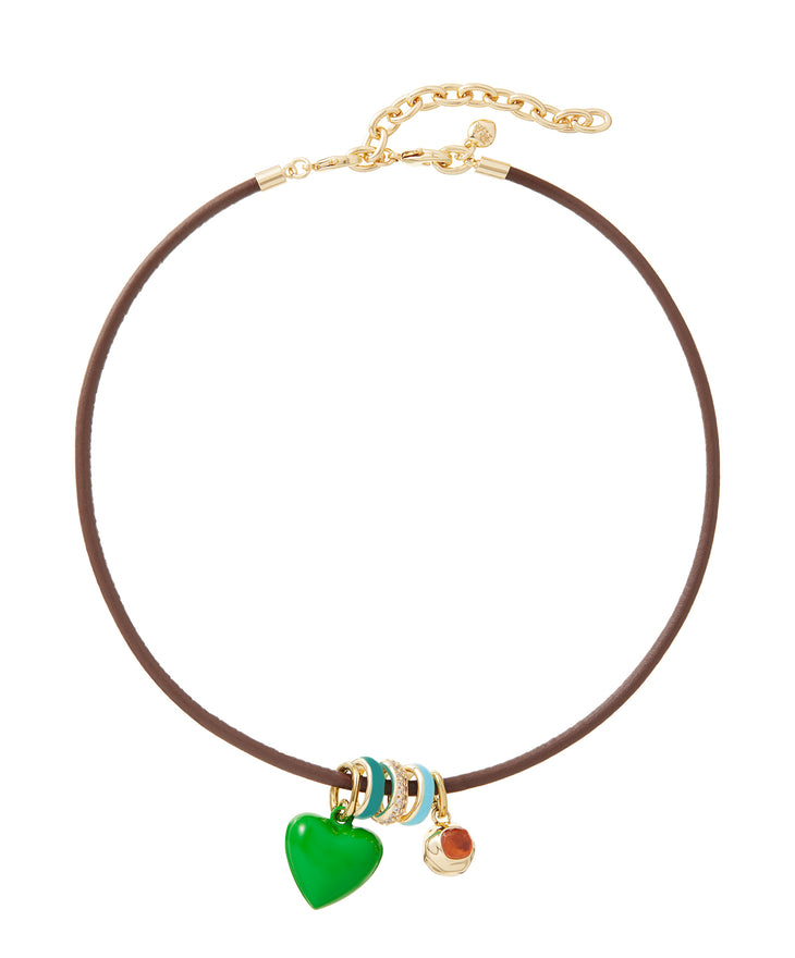 The Leather Charm Necklace