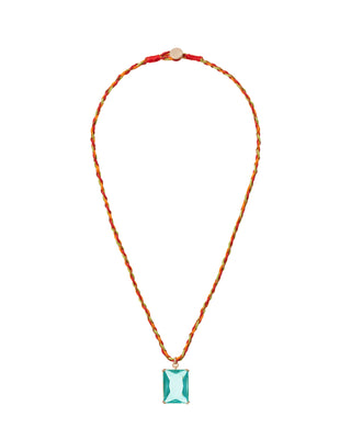 Let's Get It On Necklace in Aqua