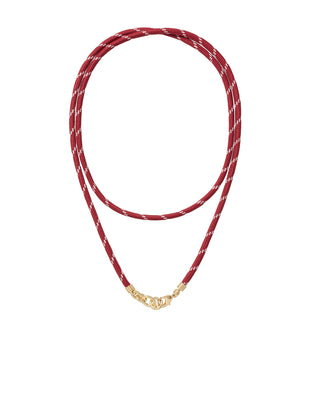 The Long Happy Cord Charm Necklace