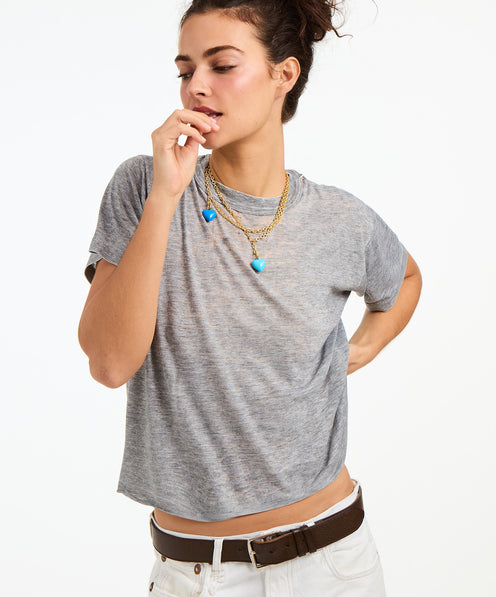 The Mini Puffy Heart Charm Necklace