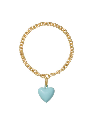 The Mini Puffy Heart Charm Bracelet