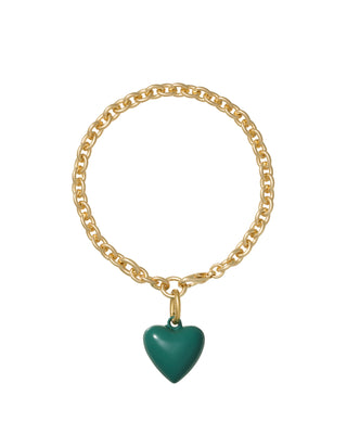 The Mini Puffy Heart Charm Bracelet