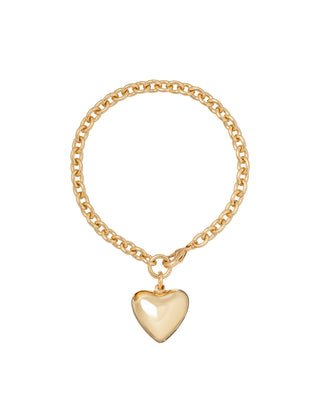 The Mini Puffy Heart Charm Bracelet