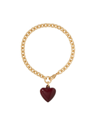 The Mini Puffy Heart Charm Bracelet