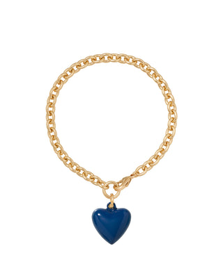 The Mini Puffy Heart Charm Bracelet