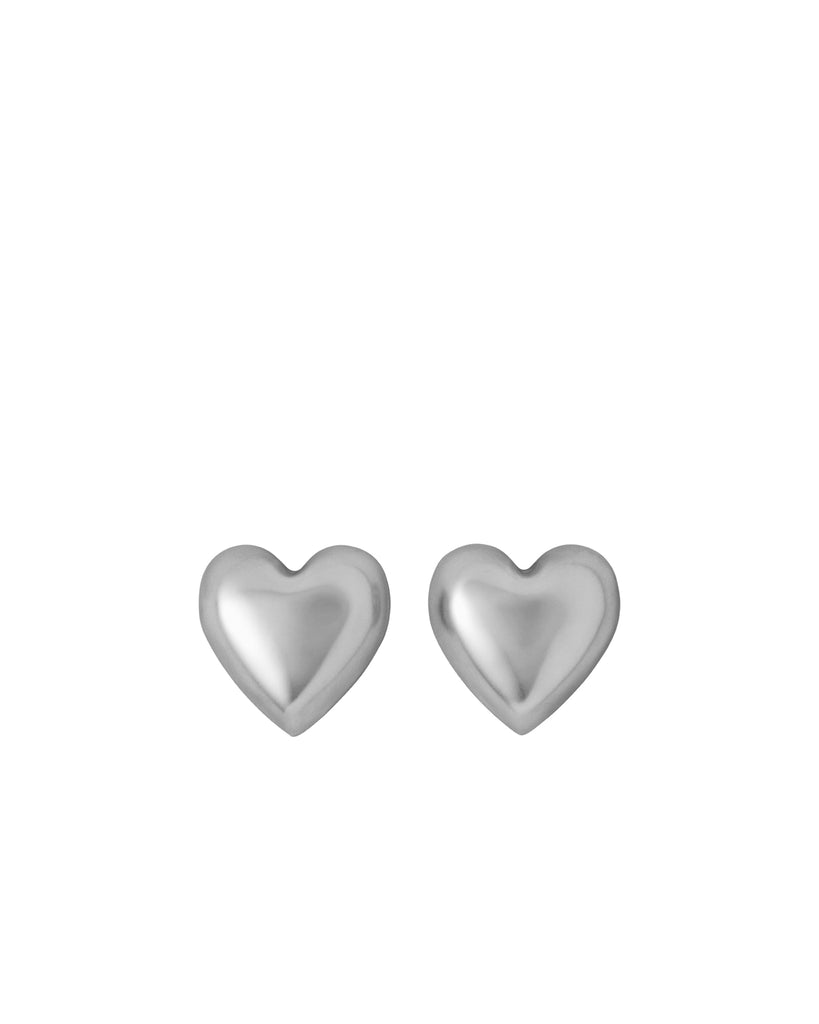 The Puffy Heart Silver Stud Earrings – Roxanne Assoulin The Puffy Heart Silver Stud Earrings – Roxanne Assoulin
