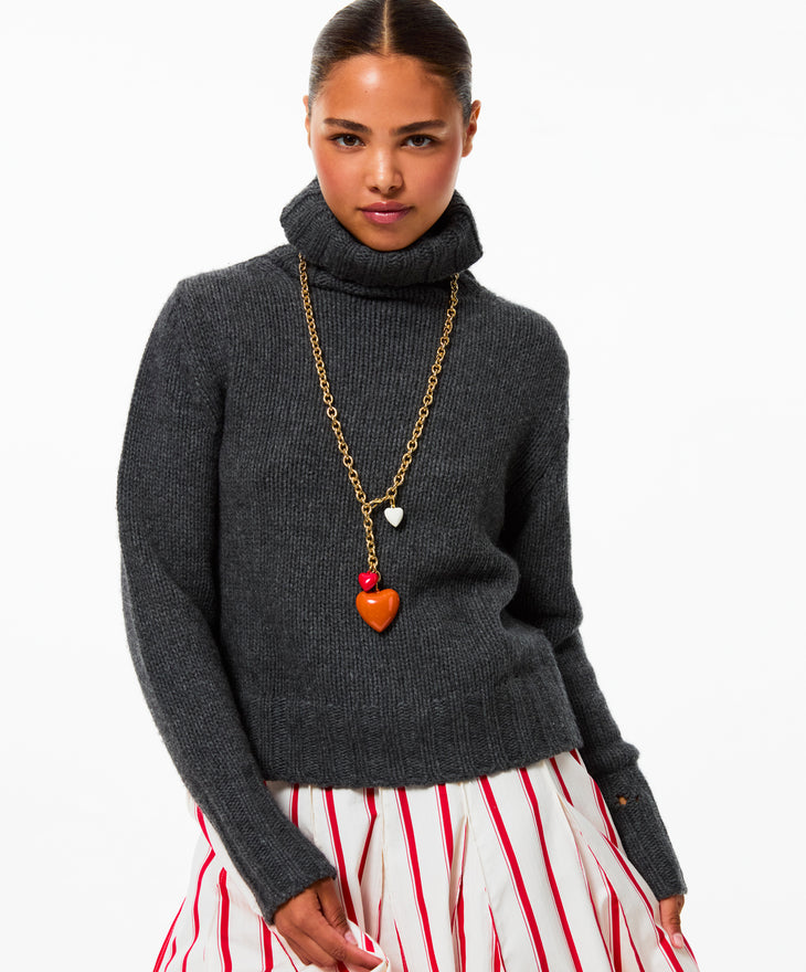 The Big Puffy Heart Charm Necklace