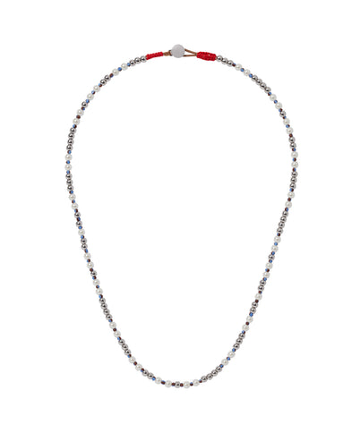 Roxanne Assoulin Silver tone beaded necklace 