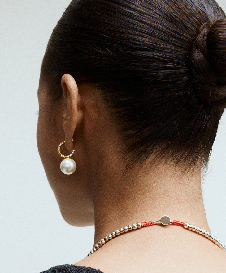 The Swan Hoop Earrings