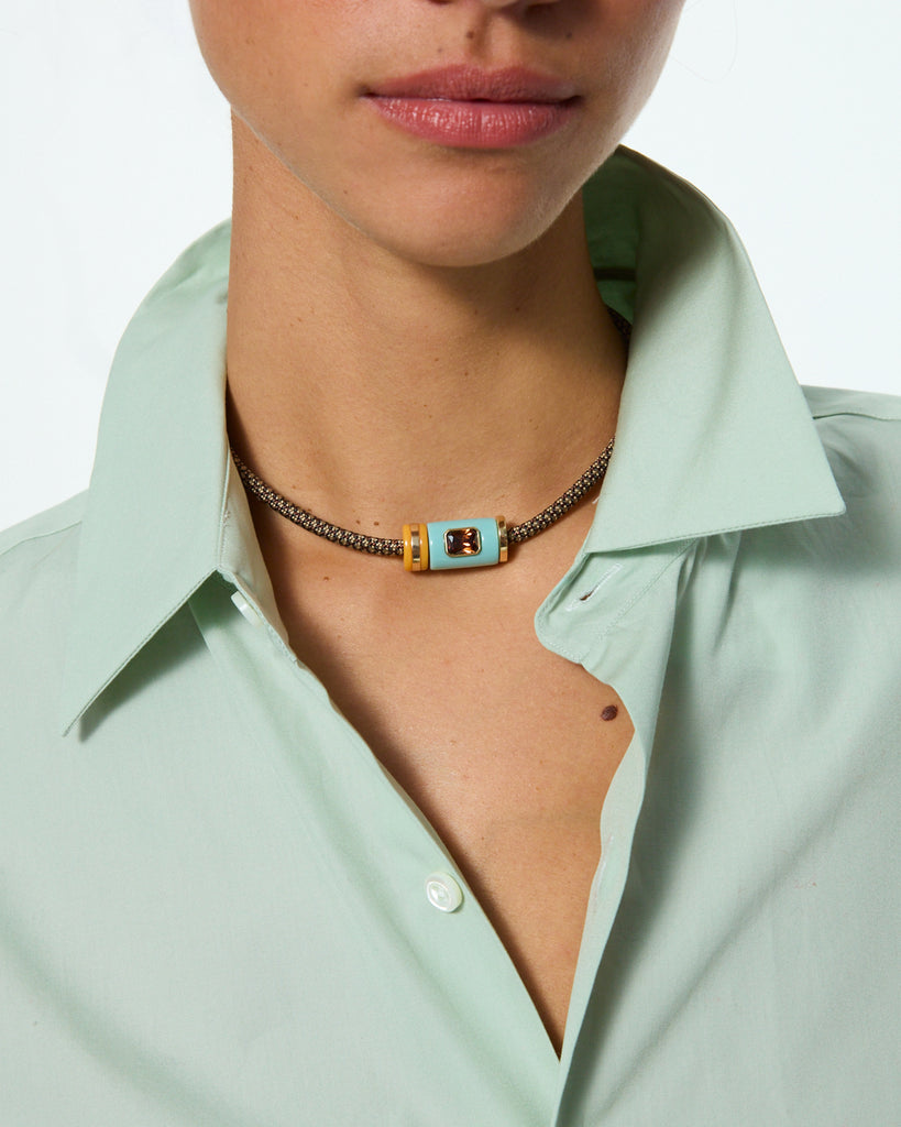 The Cylinder Cord Necklace – Roxanne Assoulin