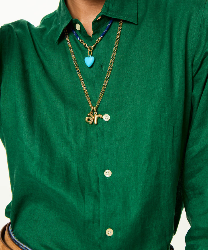 The Puffy Initial Necklace