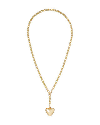 The Mini Puffy Heart Charm Necklace