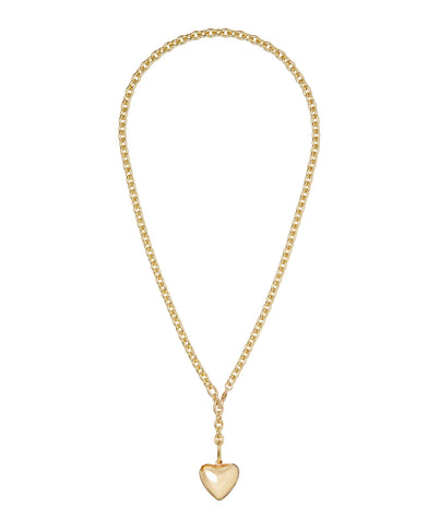 The Mini Puffy Heart Charm Necklace