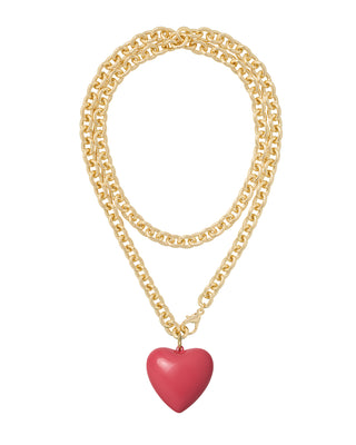 The Big Puffy Heart Charm Necklace