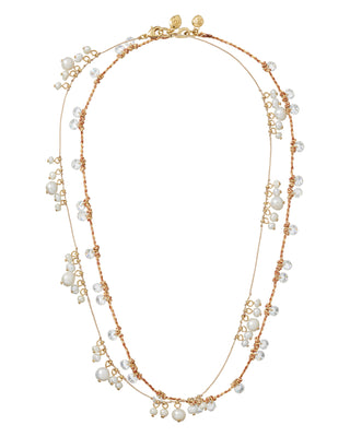 The Pearl Drip Drop Necklace Duo
