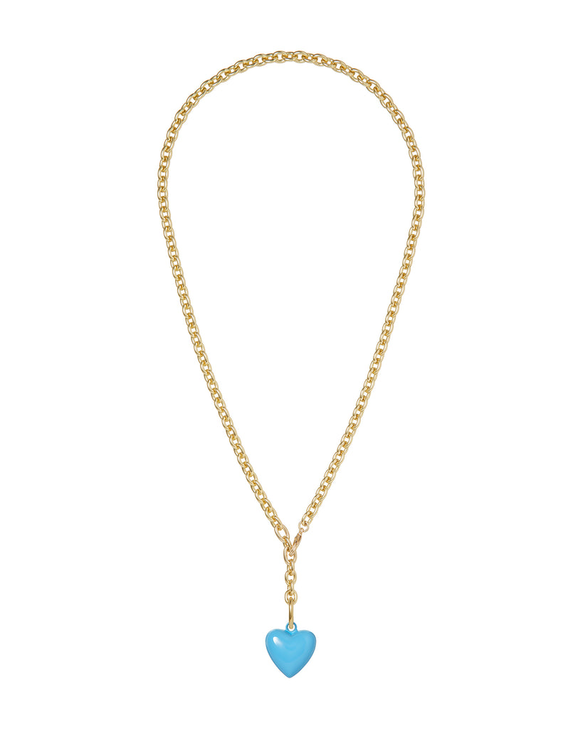 The Mini Puffy Heart Necklace – Roxanne Assoulin