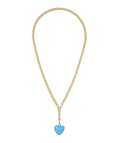 The Mini Puffy Heart Charm Necklace
