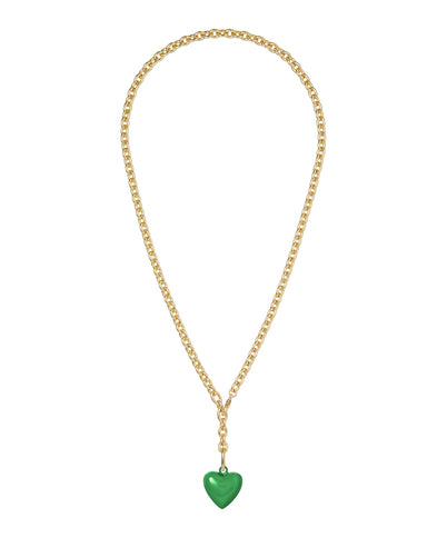 The Mini Puffy Heart Charm Necklace