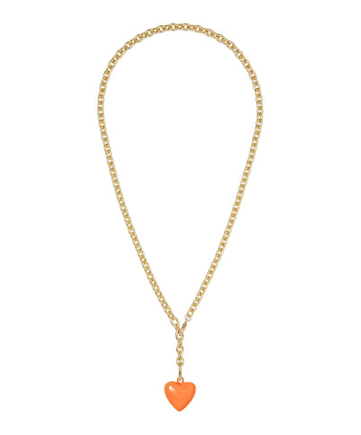 The Mini Puffy Heart Charm Necklace