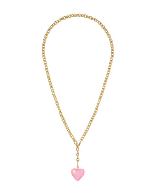 The Mini Puffy Heart Charm Necklace
