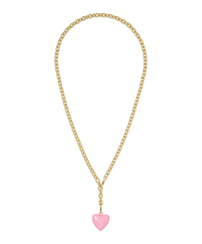 The Mini Puffy Heart Charm Necklace