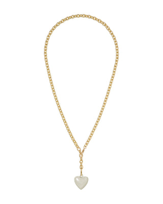 The Mini Puffy Heart Charm Necklace