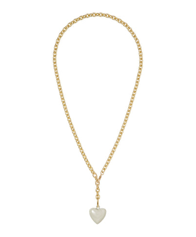 The Mini Puffy Heart Charm Necklace