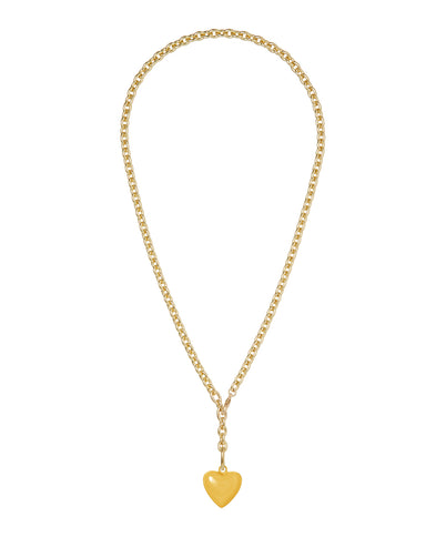 The Mini Puffy Heart Charm Necklace