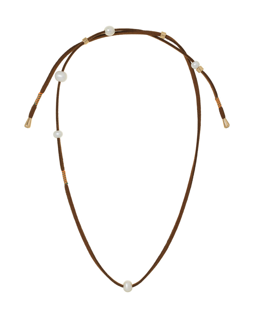 The Freshwater Pearl Leather Wrap Necklace – Roxanne Assoulin