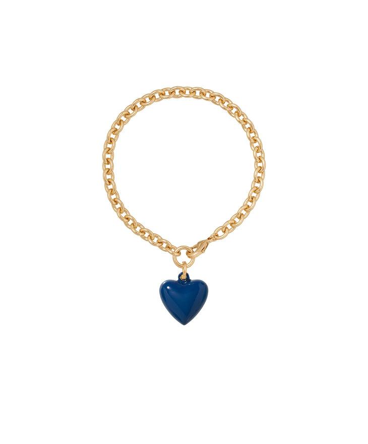 The Mini Puffy Heart Charm Bracelet