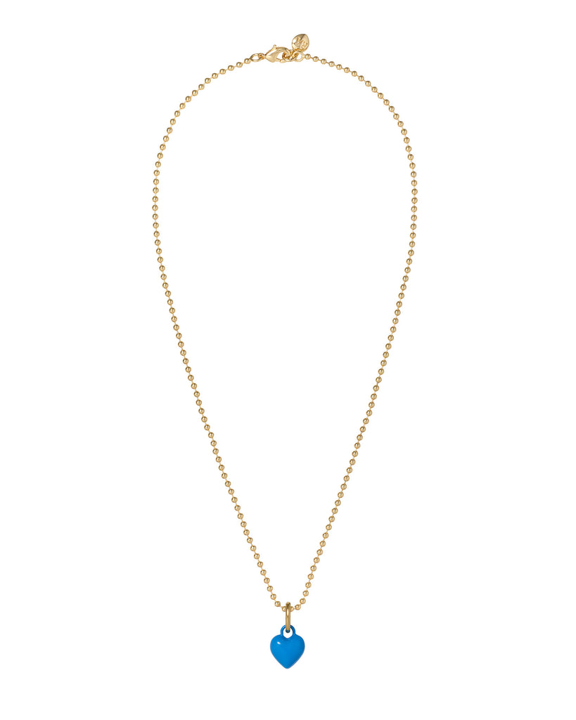 The Itsy Bitsy Puffy Heart Charm Necklace – Roxanne Assoulin