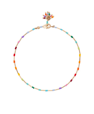 Roxanne Assoulin Barley There But There Anklet in Rainbow Product Image