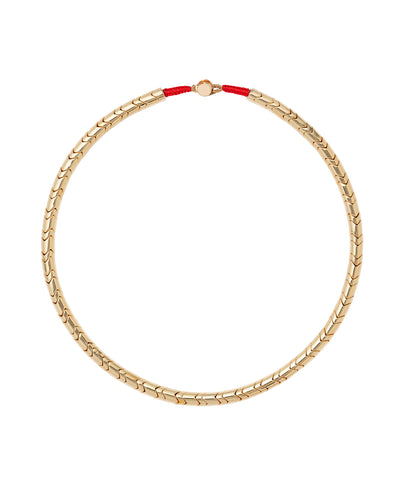 Roxanne Assoulin Gold Wave Necklace in U Tube Single Product Image