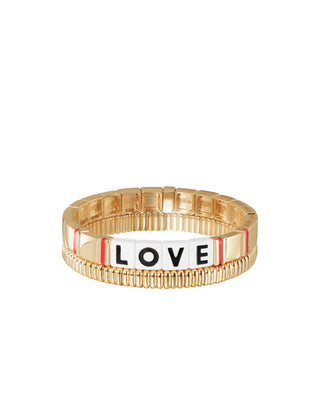 Roxanne Assoulin Golden Love Bracelet duo 