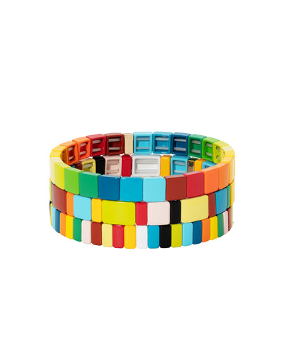 Roxanne Assoulin Mens Rainbow Brite Bracelet Set of Three Product Image